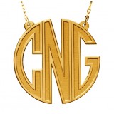Initial Channel 18k yellow Gold