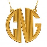 Initial Channel 18k yellow Gold